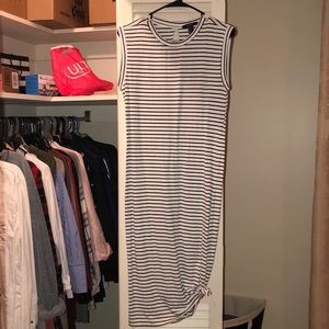 Striped cropped dress